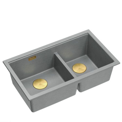 Zlewozmywak-granitowy-LOGAN-120-dwukomorowy-wpuszczany-silver-stoneelementy-zlote-Quadron.jpg