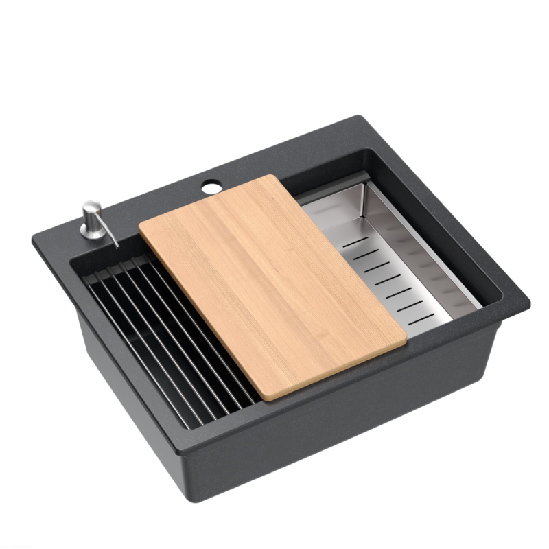 Zlewozmywak-granitowy-KURT-110-WORKSTATION-jednokomorowy-wpuszczany-black-dottedelementy-stalowe-Qua.jpg