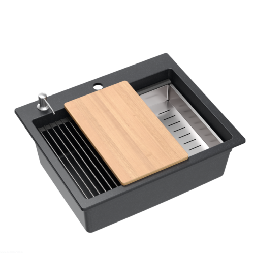 Zlewozmywak-granitowy-KURT-110-WORKSTATION-jednokomorowy-wpuszczany-black-dottedelementy-stalowe-Qua.jpg
