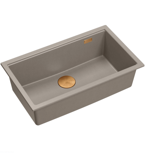 Zlewozmywak-granitowy-LOGAN-110-jednokomorowy-podwieszany-soft-taupeelementy-miedziane-Quadron.jpg