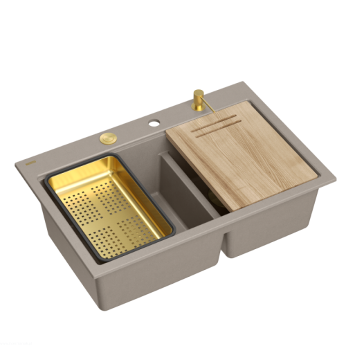 Zlewozmywak-granitowy-MARC-120-WORKSTATION-dwukomorowy-wpuszczany-soft-taupeelementy-zlote-Quadron.jpg