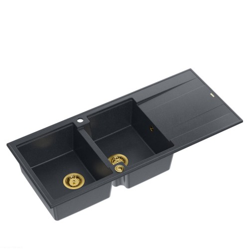 Zlewozmywak-granitowy-EVAN-121-dwukomorowy-wpuszczany-black-diamondelementy-zlote-Quadron.jpg