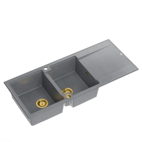 Zlewozmywak-granitowy-EVAN-121-dwukomorowy-wpuszczany-silver-stoneelementy-zlote-Quadron.jpg