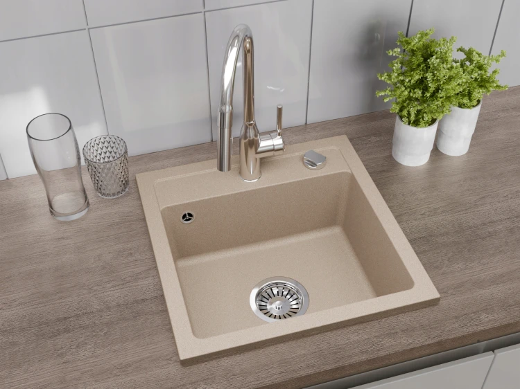 Zlewozmywak-granitowy-bezowy-jednokomorowy-BELLA-44-x-44-cm-BRENOR-Marka-Brenor
