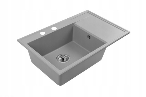 ZLEWOZMYWAK-GRANITOWY-Zlew-kuchenny-FELICJA-79-L-szary-79-x-50-cm