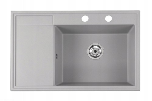ZLEWOZMYWAK-GRANITOWY-Zlew-kuchenny-FELICJA-79-P-szary-79-x-50-cm-Stan-opakowania-oryginalne