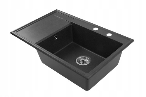 ZLEWOZMYWAK-GRANITOWY-Zlew-kuchenny-FELICJA-79-P-czarny-metalik-79-x-50-cm