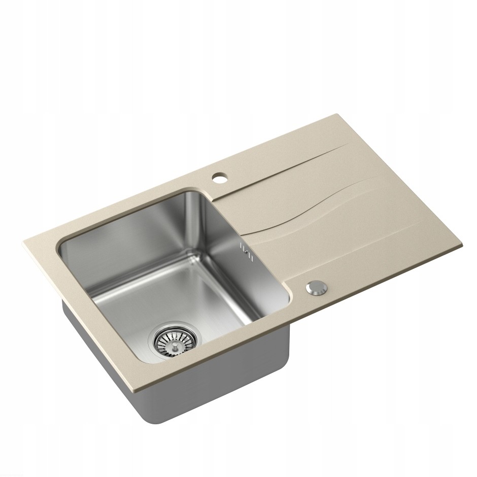 Zlewozmywaki granitowo stalowe